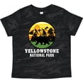 thumbnail image 3 of Inktastic Yellowstone National Park with Bear Mountains and Trees Cricle Boys or Girls Toddler T-Shirt, 3 of 5