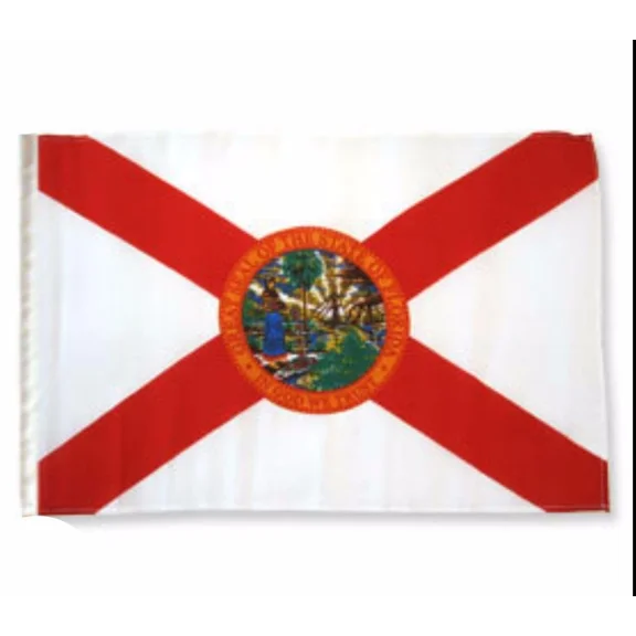 PURELY- 12X18 State Of Florida Sleeve Flag Boat Car Garden Premium Polyester 100D