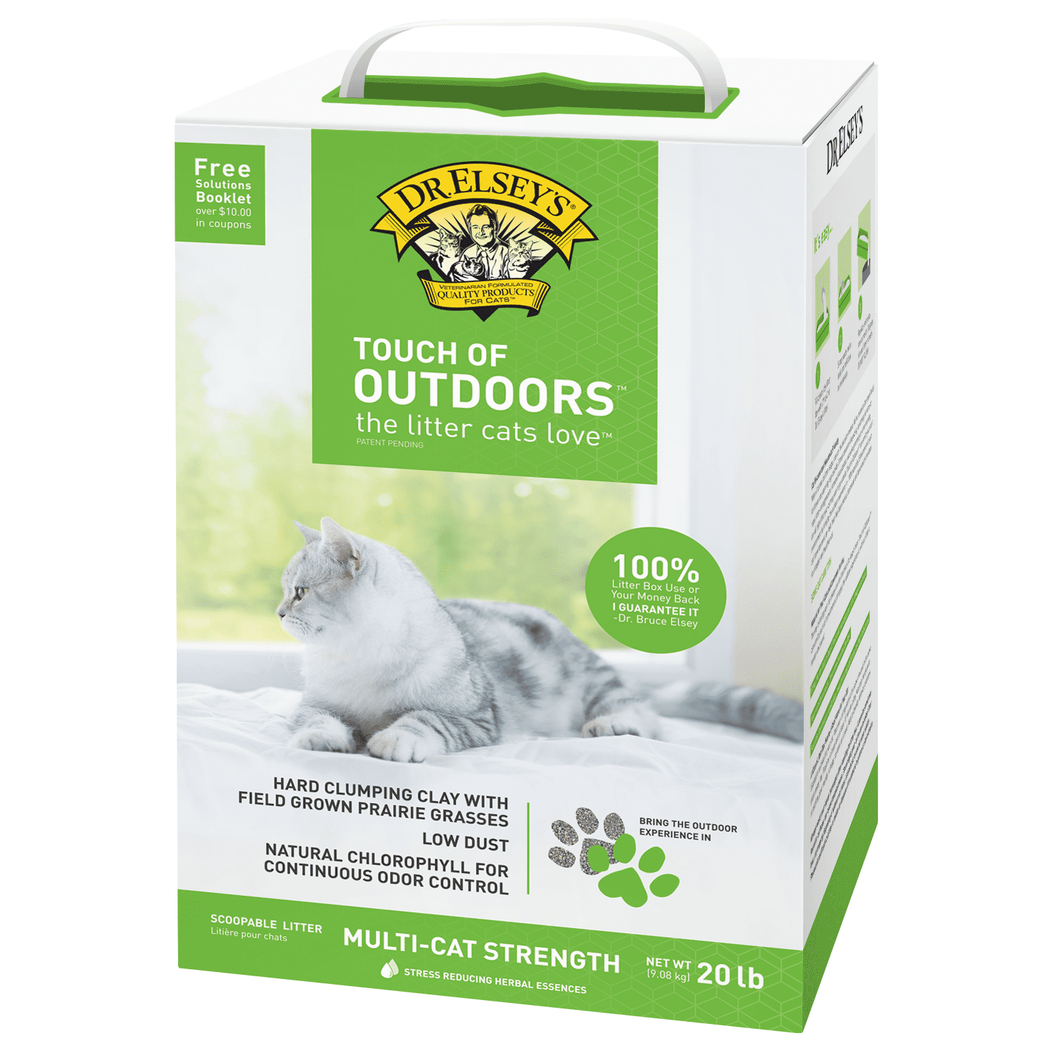 Dr. Elsey's Touch of Outdoors Clumping Clay Cat Litter, 20lb Box