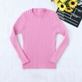 thumbnail image 2 of QIPOPIQ Girls Clothes Clearance Toddler Kids Baby Girls Ribbed Knit Sweater Soft Solid Warm Sweater Pullover, 2 of 8