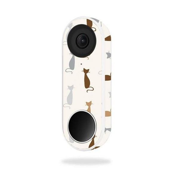 MightySkins NEHEL-Cat Lady Skin for Nest Hello Video Doorbell - Cat Lady
