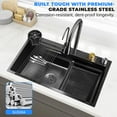 thumbnail image 6 of Durable Stainless-Steel Sink - Sleek and Stylish, Corrosion and Rust-Resistant Kitchen Sink for Modern Kitchens (Gun Black), 6 of 7