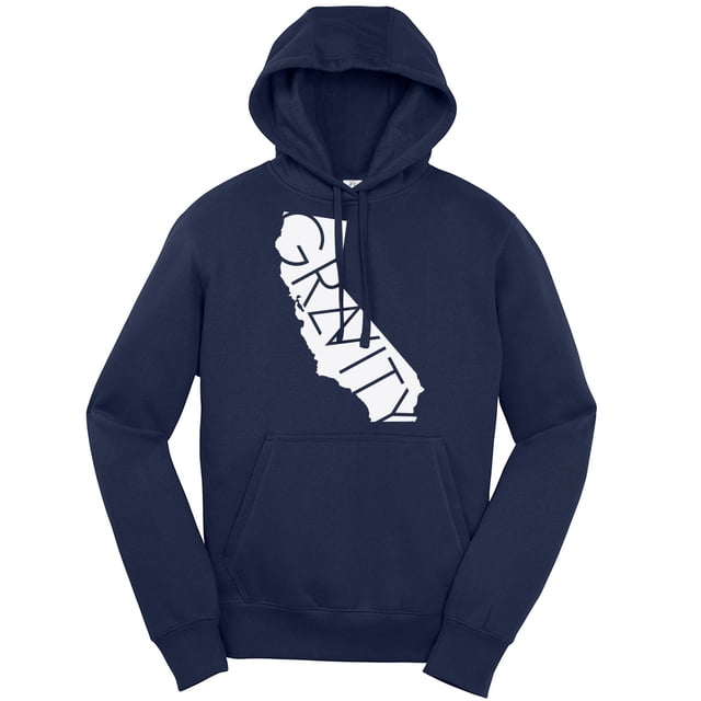 Sudadera con capucha Gravity Trends Logo blanco verdadera marina