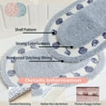 thumbnail image 2 of Shell Pattern Bath Rug, Cute Bathroom Rug Soft Microfiber Plush Water Absorbent Bathtub Mat Shaggy Non-Slip Quick Dry Shower Floor Mat Washable Area Rug for Living Room, Bedroom (Blue,20"x32"), 2 of 7