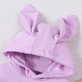 thumbnail image 5 of XIMIN Newborn Baby Boy Girl Easter Outfit Rabbit Ear Hooded Sweatshirt Romper Oversized Bubble Onesie Cute Bunny Outfit, 5 of 7