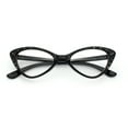 thumbnail image 1 of Womens Bling Rhinestone Gothic Cat Eye Clear Lens Plastic Fashion Eyeglasses Black, 1 of 7
