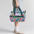 thumbnail image 2 of Bolso Organizador para Suministros de Arte JLDTOP Floral Duradero, 2 of 9