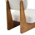 thumbnail image 3 of Christopher Knight Home Minimalist Upholstered Accent Chair Set of 2, Solid Wooden Base, Natural+Beige, 3 of 6