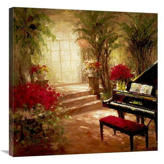 Global Gallery GCS-132498-3030-142 30 x 30 in. Illuminated Music Room Art Print - Foxwell