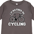 thumbnail image 4 of Inktastic I'd Rather Be Cycling Boys or Girls Long Sleeve Toddler T-Shirt, 4 of 5