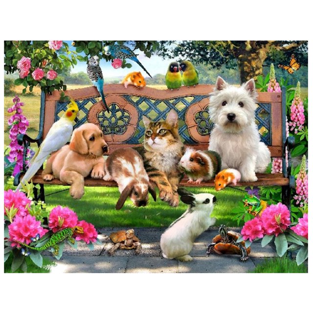 5D DIY diamante pintura Animal Park punto de cruz bordado pedrería Likrtyny decoración de arte