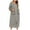 Gray#01, variant on Leesechin Womens Pajamas Sleepshirts Winter Warm Nightgown Autumn and Winter Nightdress Zip with Pokets Loose Pajamas Dark Gray M