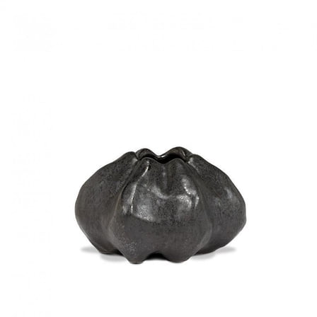 Matte Black Small Knobby Vase