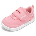 thumbnail image 2 of STQ Toddler Wide Toe Box Shoes:Girls Barefoot Shoes,Baby First Walking Shoes Canvas Casual Preschool Flat Non Slip Comfortable Lightweight Outdoor Pink Glitter Toddler Size 7, 2 of 7