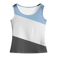 thumbnail image 4 of Wxirdiow Tank Top Toddler Girl Kids Girls Tank Tops Kids Summer Crewneck Sleeveless Shirts Dancewear Light Blue Size,XL, 4 of 5