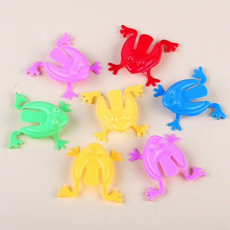 WINDLAND 12 Pieces for Frog Jumping Leap Frogs Toy Plastic Frogs