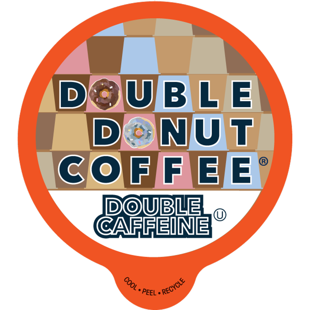 Double Donut Double Caffeine Medium Roast Coffee, for Keurig K Cups