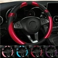 thumbnail image 1 of Neinkie Microfiber Leather Steering Wheel Cover Universal 15 inch, 1 of 7