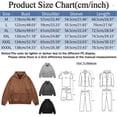 thumbnail image 2 of PMVFHDE Hoodies for Men Solid Color Warm Lined Fashion Retro Long Sleeve Full Zip Pocket Plus Size Jacket Beige,XXL, 2 of 3