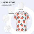 thumbnail image 5 of Rocae Strawberries for Breathable Men's Baseball T-Shirt Fashionable Casual Baseball Jersey, Moisture-wicking Sportswear Small, 5 of 9