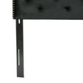 thumbnail image 5 of Luella Button Tufted Full/Queen Headboard, Black Velvet, 5 of 7