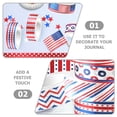 thumbnail image 3 of PAMINGONO 12 Rolls Decorative Sticky Tape Multi Paper Tape Layering Notebook Decoration American Independence Day, 3 of 8