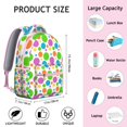 thumbnail image 4 of Geometric Dot Pattern Students Backpack Polka Texture and Classic Polka Dot School Bag Colorful Travel Bag for Students, 4 of 5