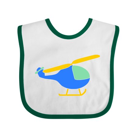 

Inktastic Blue Helicopter Gift Baby Boy or Baby Girl Bib