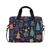 FORMRS 16" Laptop Sleeve Bag Carrying Case with Handle Travel Shoulder Briefcase, Dark Blue Christmas
