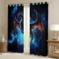 thumbnail image 2 of Castle Fairy Magical Dragon Boy Black Out Curtains,Universe Galaxy Curtains Pack of 2 (42x63 Each),Starry Sky Bedroom Curtains,Ultra Soft Home Decor, 2 of 6