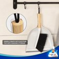 thumbnail image 7 of Dustpan and Brush Set, Portable Cleaning Brush and Dustpan Combo with  Handle, White, 1 Set, 7 of 7