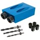 thumbnail image 2 of DIY Woodworking Pocket Hole Jig Drill Set Carving Tools Screw Carpenter Adapter, 2 of 5