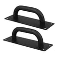 thumbnail image 5 of Toyvian Set of 2 Modern Black Stainless Steel Entrance Door Pull Handles with Stylish Door Hardware, 5 of 8