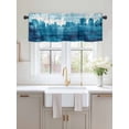 thumbnail image 2 of Valances for Windows Abstract Urban Silhouette Rod Pocket Cafe Window Treatments Valance Curtains for Kitchen Bathroom Laundry Basement Windows 42"x18", 2 of 9