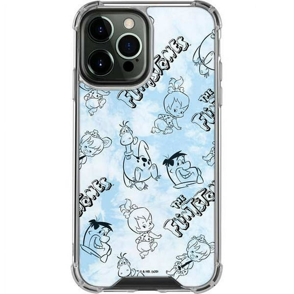 Skinit Cartoons The Flintstones Tie Dye Print iPhone 13 Pro Max Clear Case