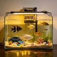 thumbnail image 2 of Luminous Floating Betta Activity Tunnel, Aquarium Hideout Cave Decor, Relaxation Resting Spot, Glow in The Dark Fish Tank Accessories for Small Fish, Betta and Shrimp, 2 of 6