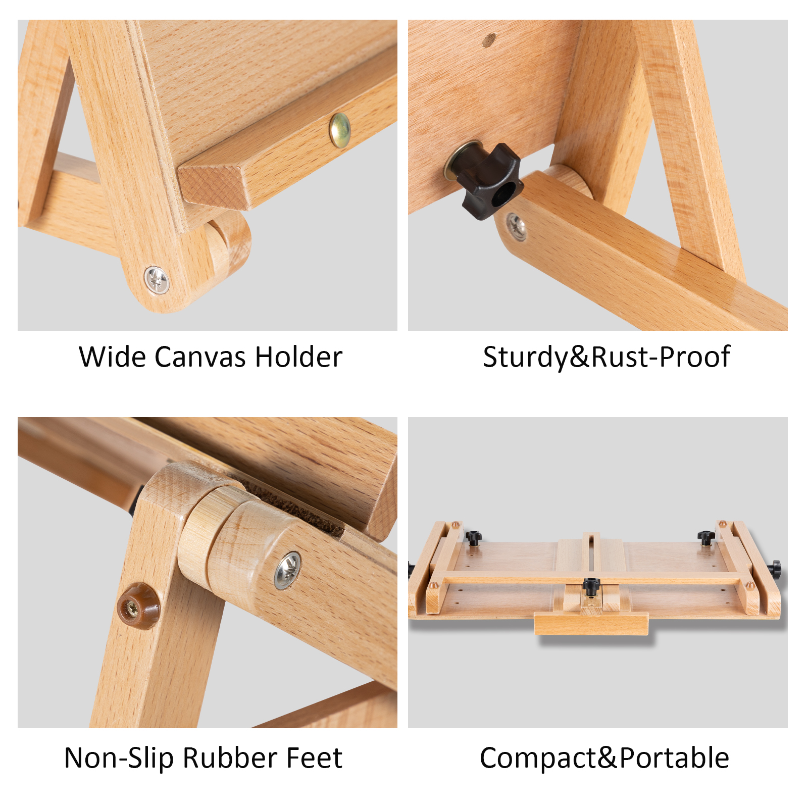 LAVFOX Beechwood Tabletop Easel Drawing Board photo 3