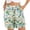 Z1Yellow, variant on Trendfront Women's Graphic Print Elastic Waist Shorts with Pockets Casual Summer Beach Vacation Lounge Shorts