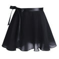 thumbnail image 6 of Haitryli Kids Girls Professional Chiffon Skirt Ballet Dance Tutu Dress Ballerinas Competition Classic Dancewear Black 12-14, 6 of 7