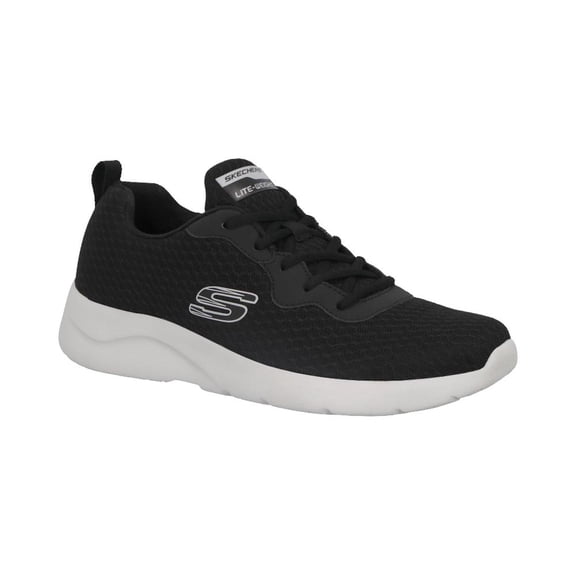 Tenis Hombre Skechers Deportivo Suela Plana Textil Correr Caminar Ajustable Cordones Agujetas Deport negro 27
