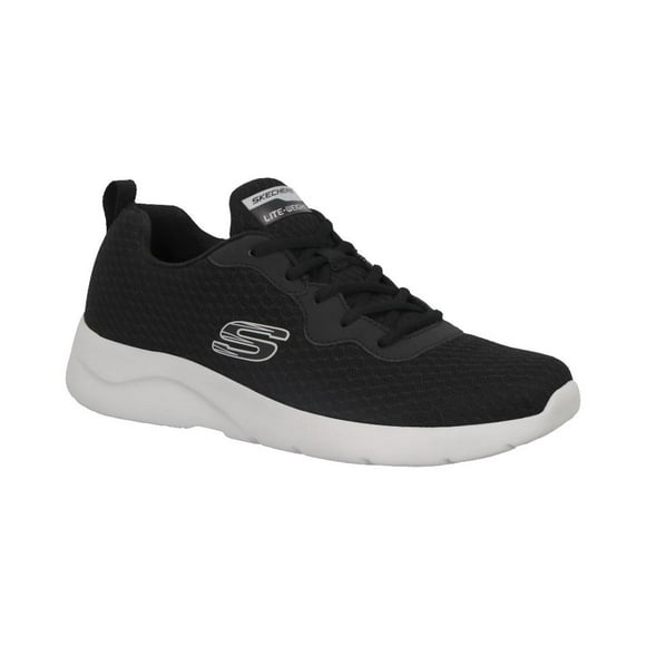 Tenis Hombre Skechers Deportivo Suela Plana Textil Correr Caminar Ajustable Cordones Agujetas Deport negro 28