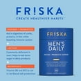 thumbnail image 4 of FRISKA Mens Daily, Digestive Enzyme and Probiotics Supplement, Lactase and B-Vitamins for Natural Digestion and Daily Male Health, 30 Capsules, 4 of 10