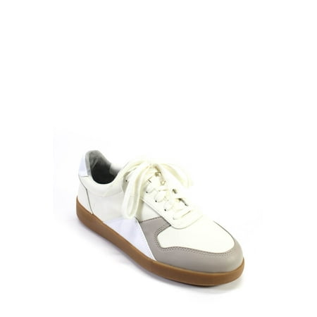 

Everlane Womens Leather Low Top Lace Up Closure Colorblock Sneakers Beige 7