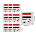thumbnail image 3 of Pegatinas de tatuajes temporales de fútbol americano pack de 10 para fiestas, ver partidos, decoraciones de bar, banderas multicolores de equipos, 3 of 6