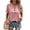 D: Pink, variant on Henley Blouses for Women V Neck Short Sleeve Button Trendy Shirts Fashion Dressy Loose Tunic Tops, Pink L