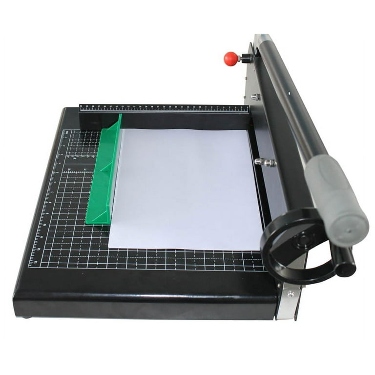 A4 Paper Cutter Stack Paper Trimmer Guillotine 12” Cutting Length with Safety Blade Lock ZEQUAN, 10-Sheet Capacity, Commercial Grade Guillotine Paper