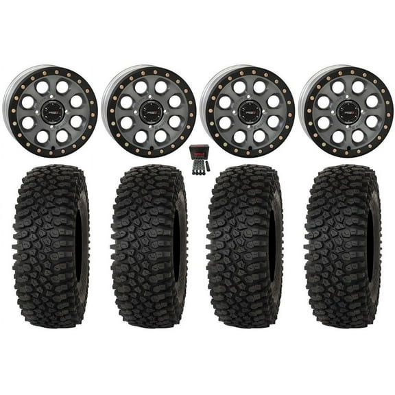 System 3 SB-7 15" Wheels Ti 6 1 33" Roctane STX Tires Polaris RZR Turbo R & Pro R Ranger 1500 Xpedition