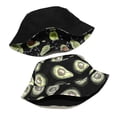 thumbnail image 2 of Unisex Reversible Avocado Print Bucket Hat Sun Cap For Men Women A, 2 of 3