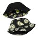 thumbnail image 2 of Unisex Reversible Avocado Print Bucket Hat Sun Cap For Men Women A, 2 of 3