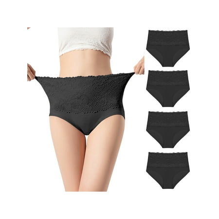 

Agnes Orinda Women s Underwear Stretch Packs Lace High Rise Comfort Briefs